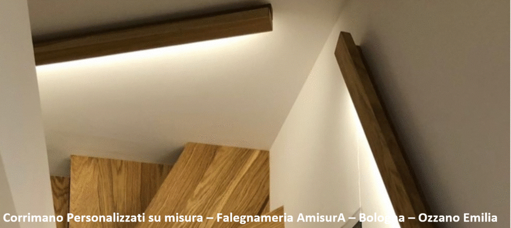 Corrimano in legno su misura Ozzano - Bologna