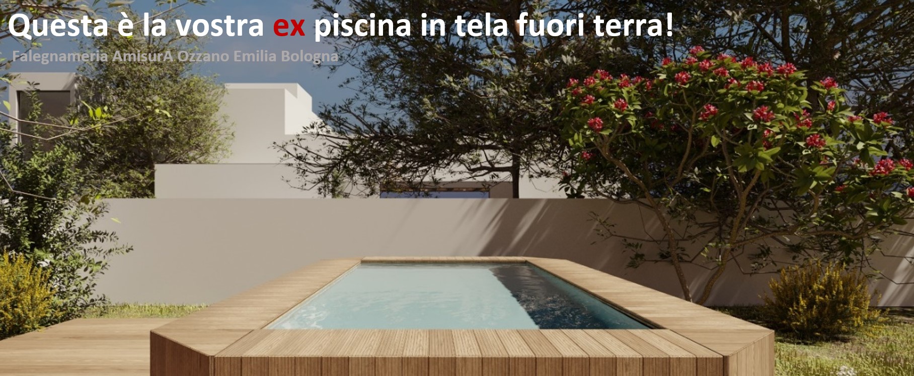 Come camuffare una piscina in tela fuori terra